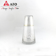 Clear glass pitcher set